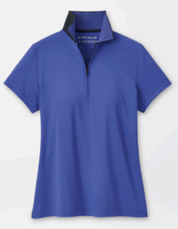 Women's Peter Millar <br>Keswick Zip Neck <br>Short-Sleeve Polo
