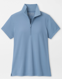 Women's Peter Millar <br>Keswick Zip Neck <br>Short-Sleeve Polo